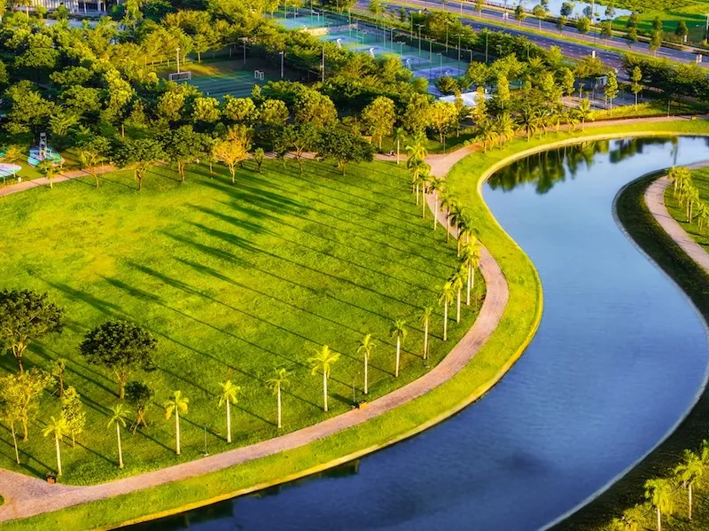 Hệ thống kênh đào nhân tạo len lỏi vào từng phân khu tại đại đô thị Waterpoint